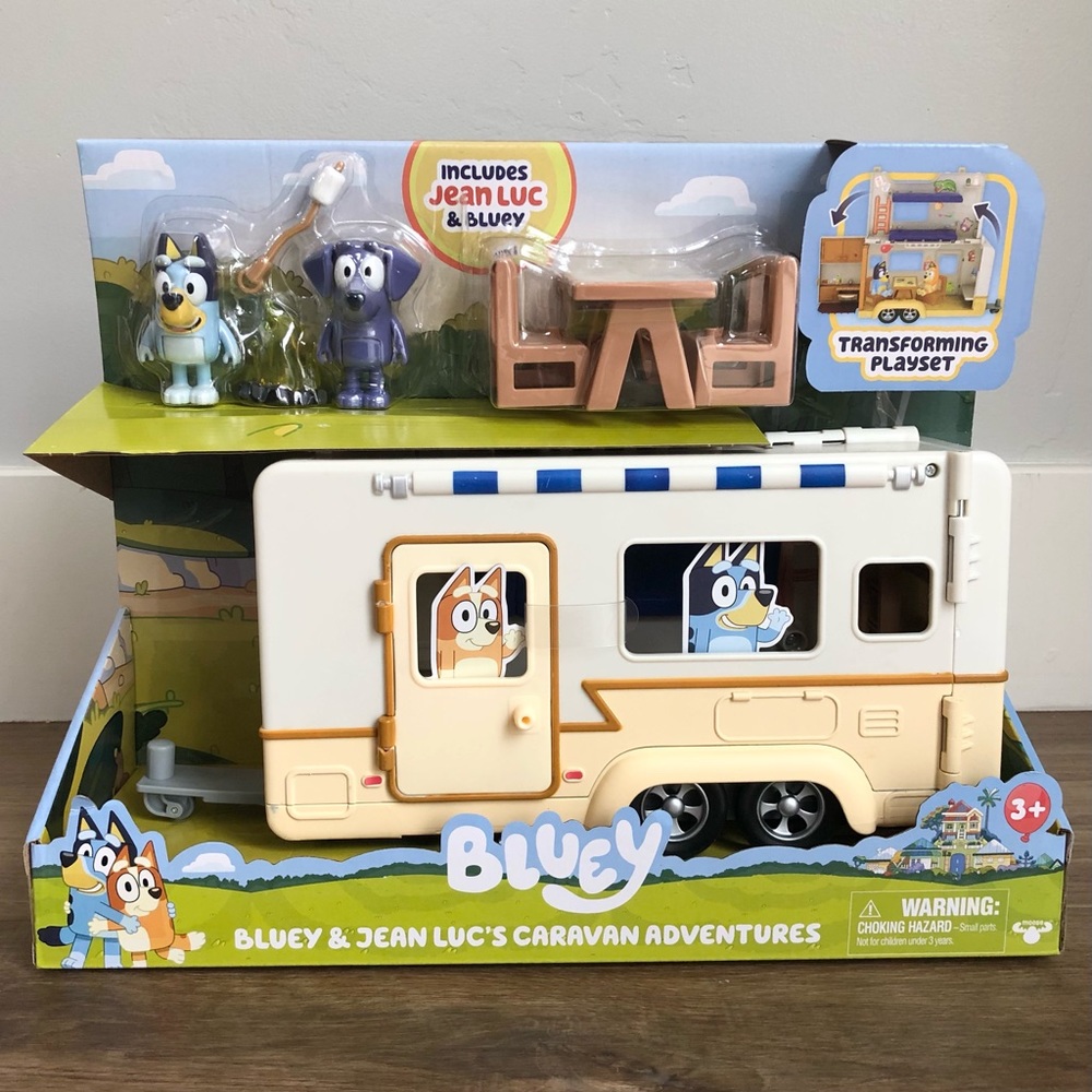 Bluey & Jean Luc's Caravan Adventures Playset